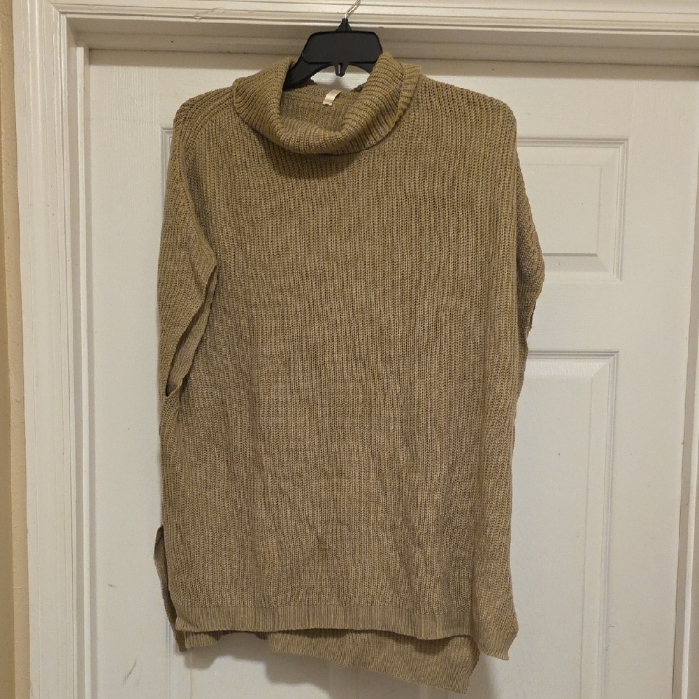 Cozy Tan Turtleneck Sweater